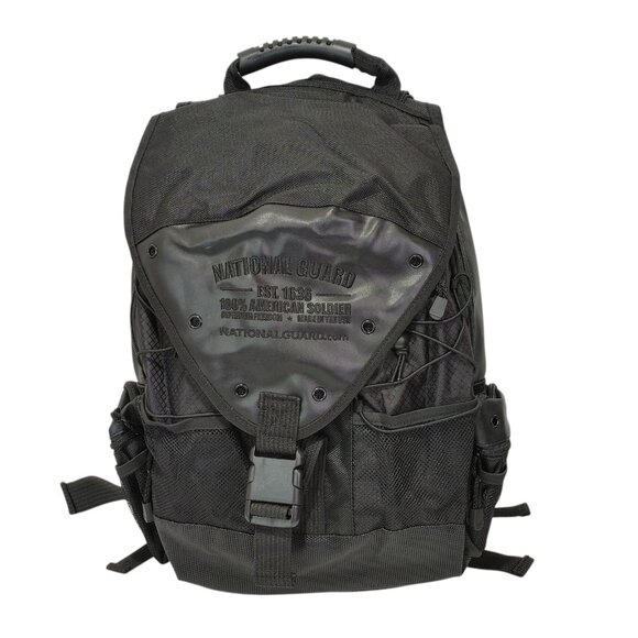 National Guard Black Tactical Backpack Computer Laptop Bag - Picture 1 of 10